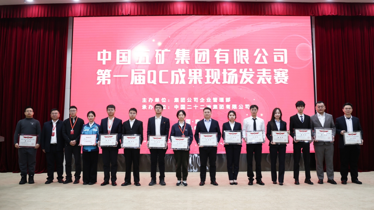 中國中冶獲獎企業(yè)合影